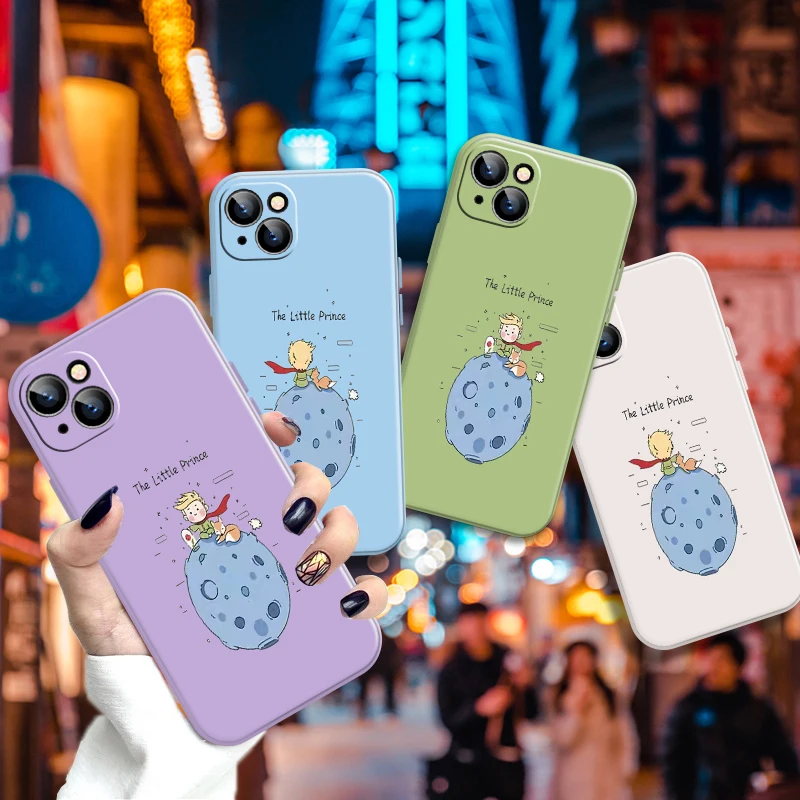 

Cute Little Prince iPhone Case For iPhone 11 13 12 Xr 12 SE 6 ProMax XR 7 Mini 6s Max Plus Xs X 8 2020 Cover Funda Sticker PU