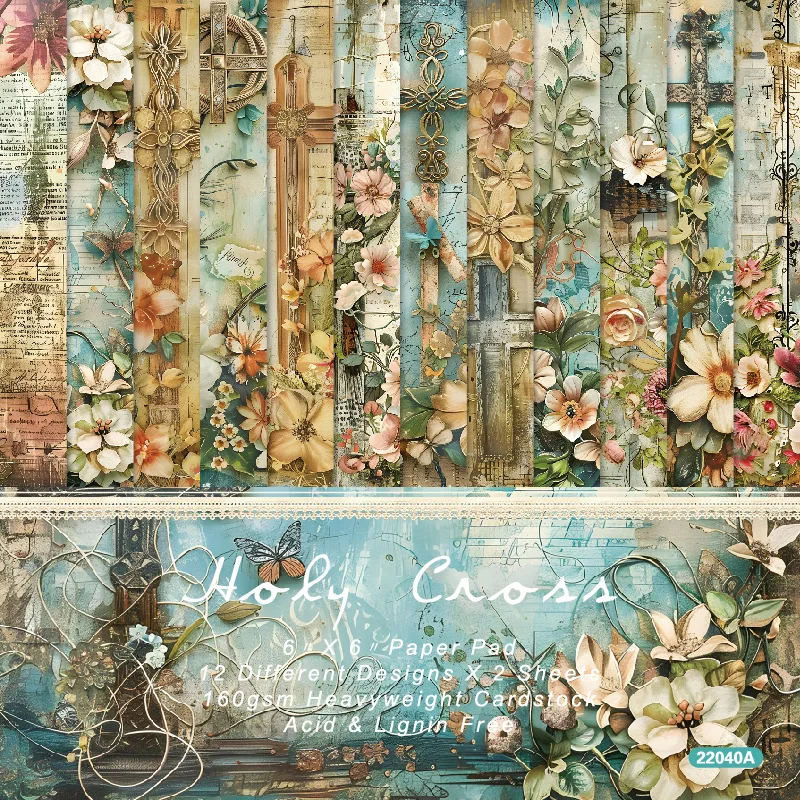 Бумага для скрапбукинга с изображением Святого Креста 6 &quotx 6&quot