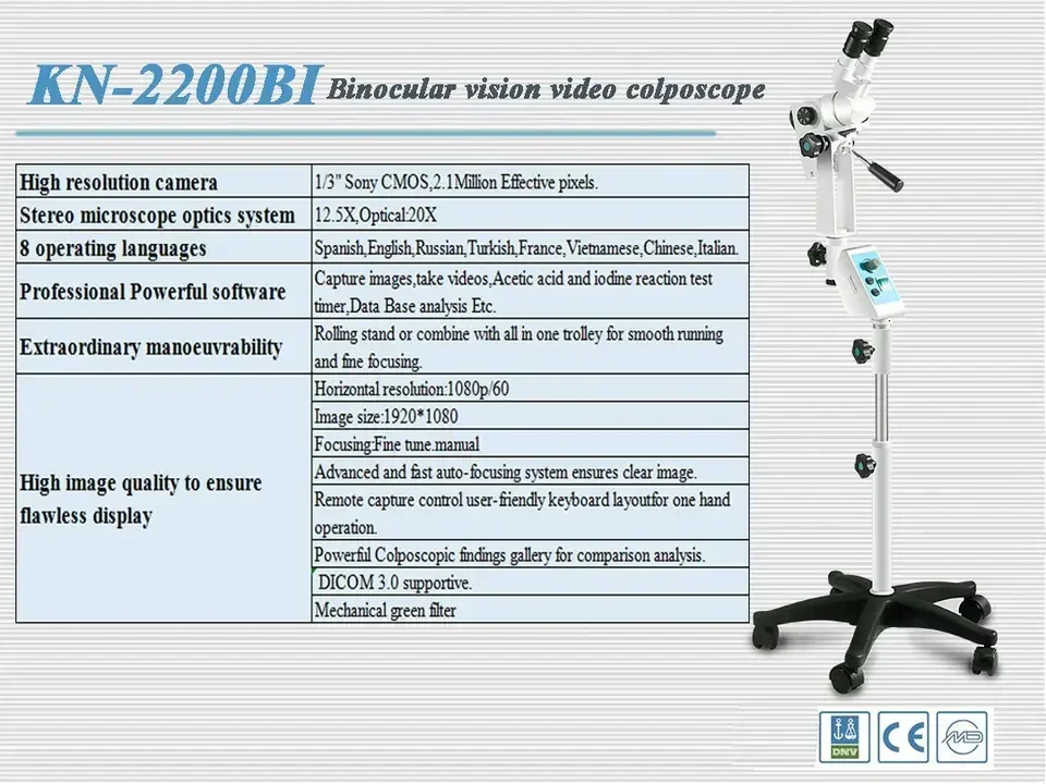 Медицинская кольпоскопическая машина Full HD 1080P эндоскопия USB Портативное