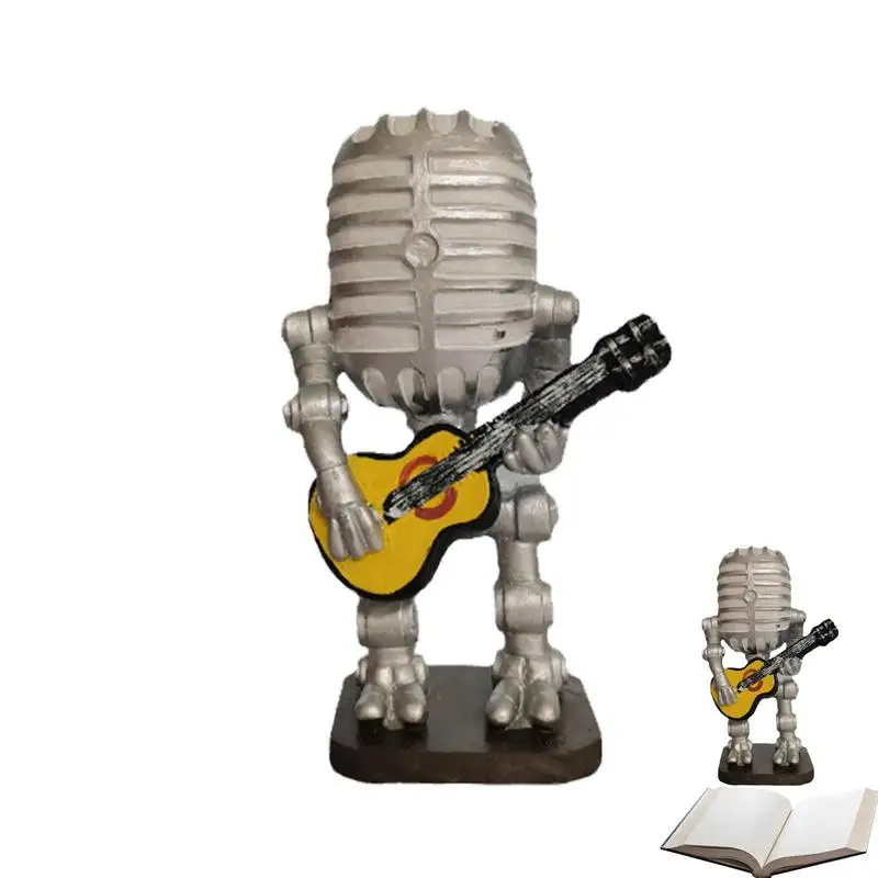 

Special Robot Table Light Microphone Robot Lamp Table Lamp Robot Desk Lamp With A Guitar For Bedrooms Bar Restaurants