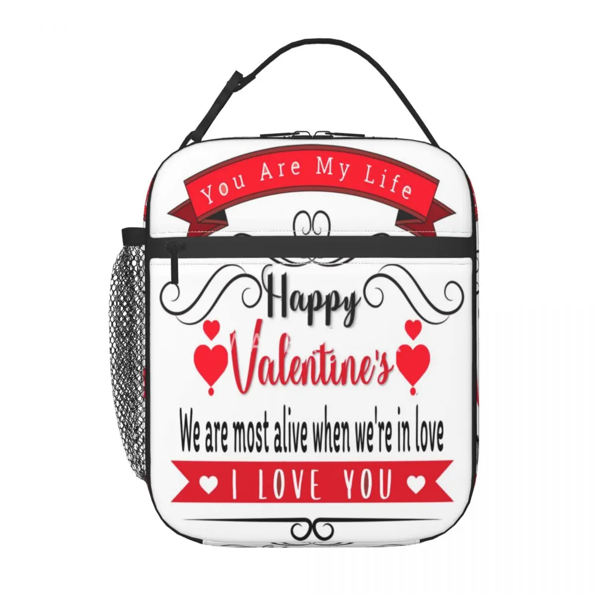 

Изолированная сумка для обеда на День святого Валентина, дорожная Термосумка из ткани Оксфорд в стиле ретро, настраиваемая