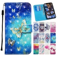 cute girls phone case for samsung galaxy note 20 s30 plus s21 ultra s20 fe floral butterfly leather cover a12 a02s a32 a42 dp03e