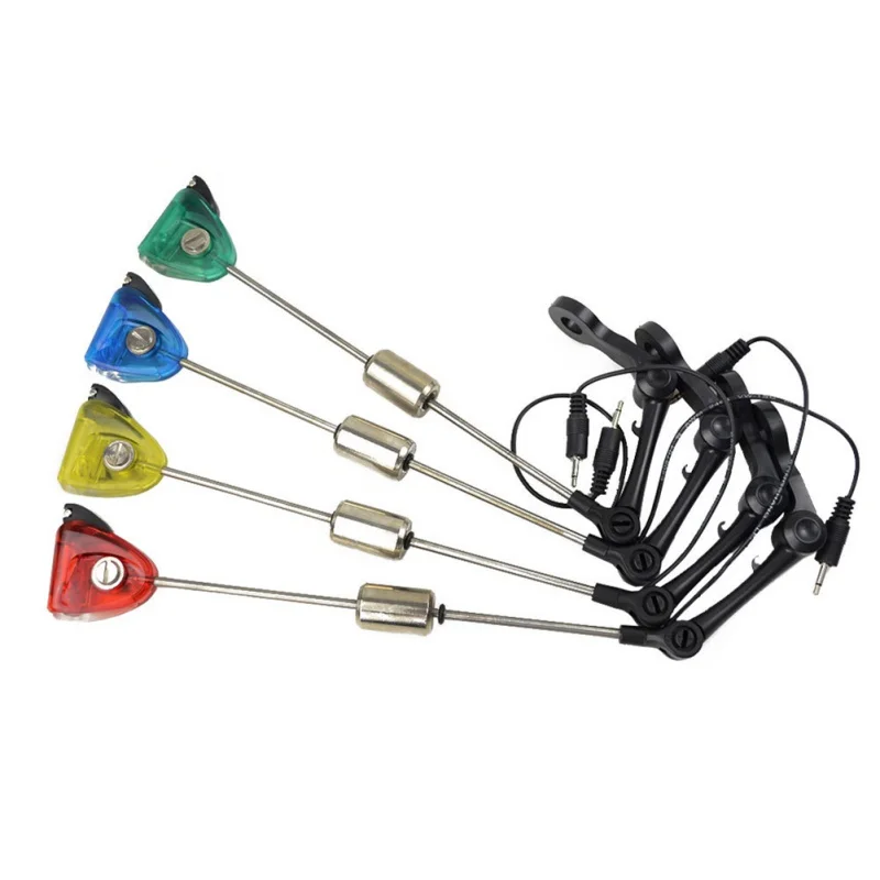 

Fishing Bite Alarm Signal Device Hard Rod Fishing Alarm Fishing Swinger Chain Carp LED Indicato Stainless Steel Tools