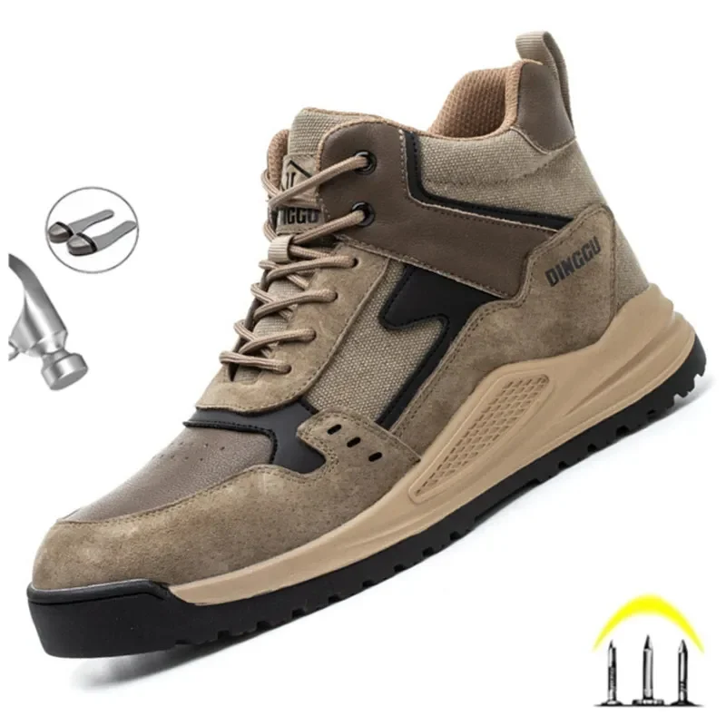 

Защитная обувь для мужчин, рабочие кроссовки со стальным носком, защита от ударов, защита от проколов, рабочая обувь, Защитные защитные ботинки