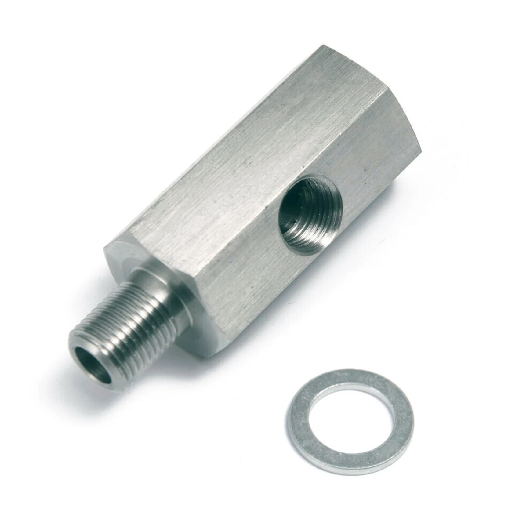 

1/8Inch NPT Oil Pressure Sensor Tee to NPT Adapter Turbo Supply Feed Line Meter