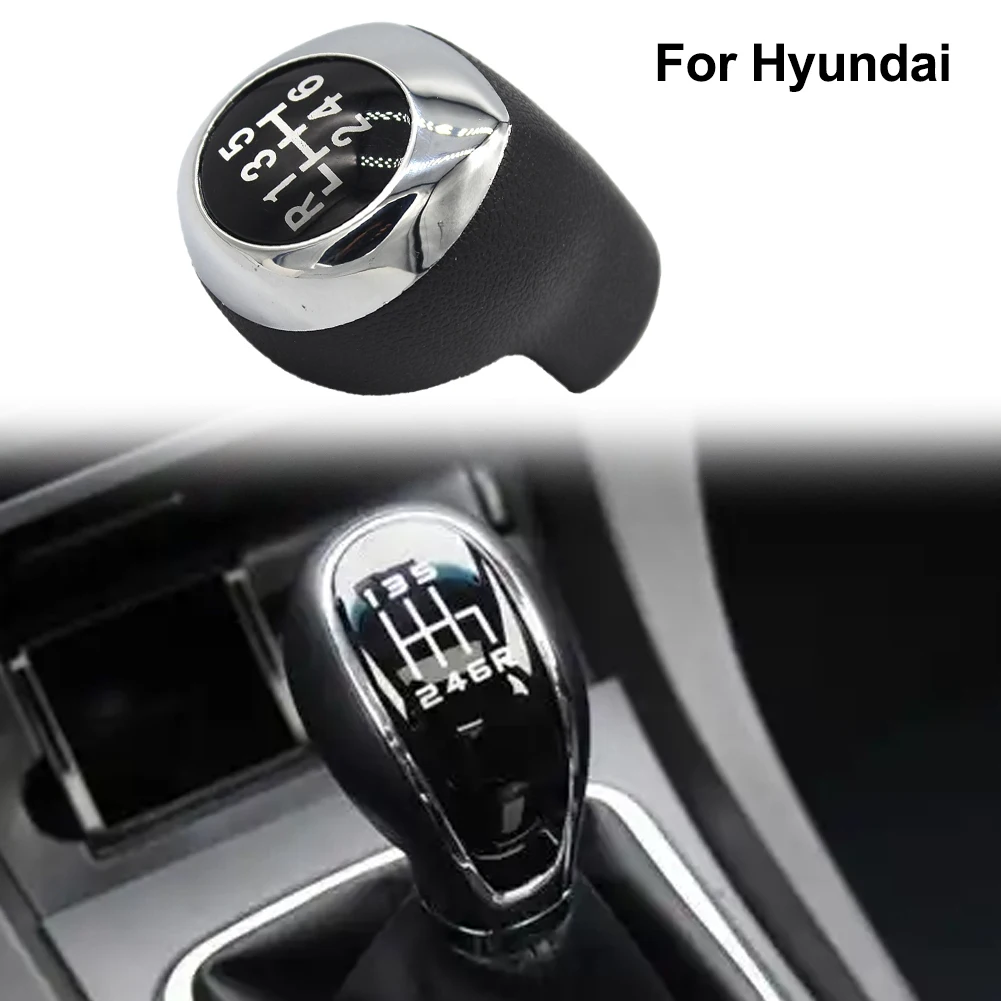 

Leather 6-Speed Gear Shift Knob For HYUNDAI I30 GD 2012-2017 43711-A5200 Shifter Lever Arm Headball Replacement Parts