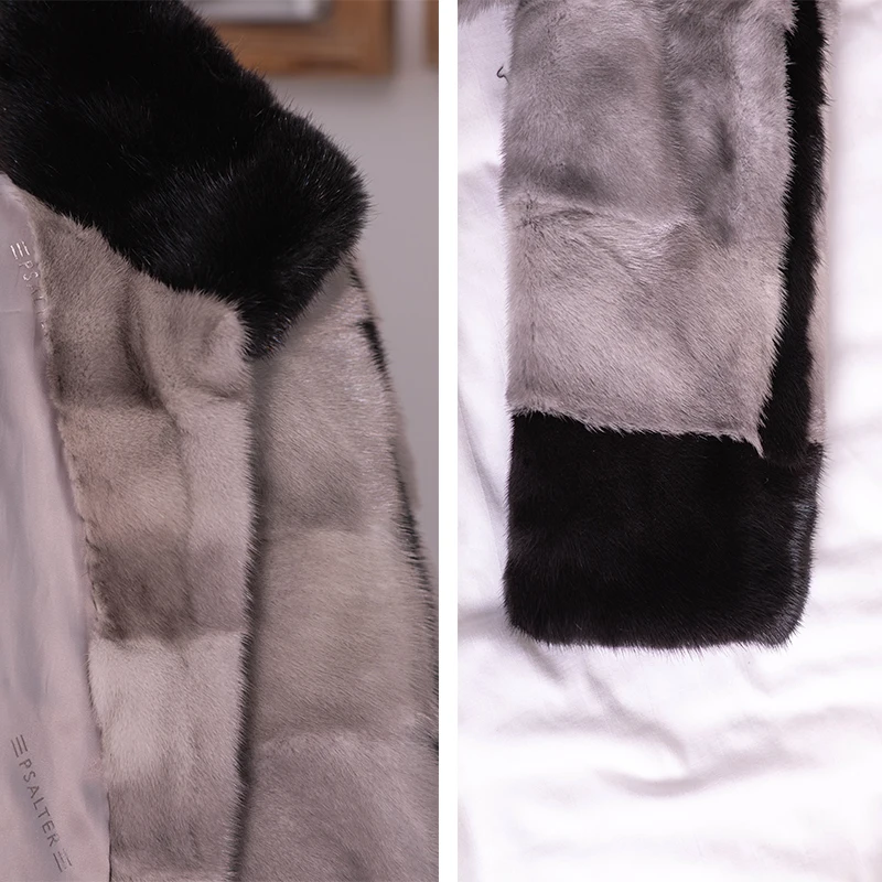 Fashion real mink fur women's coat new winter warm animal fur coat celebrity feng mink fur jacket high quality mink fur coat