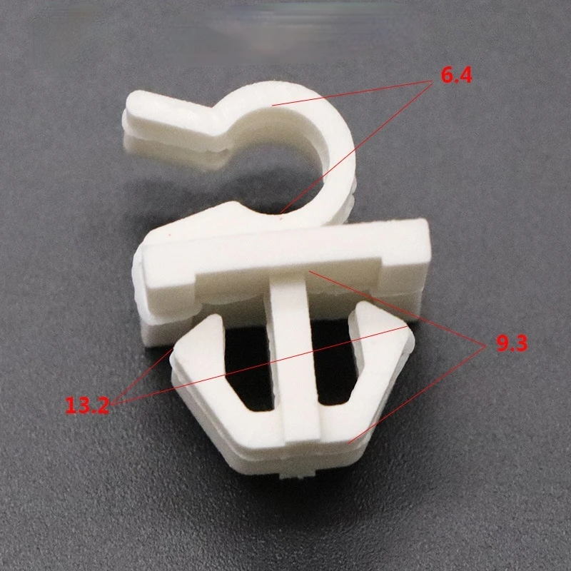 50Pcs Car Plastic Cover Hood Prop Rod Support Wire Clip for FAX Geely Changan Suzuki Retainer Fasteners Universal - купить по