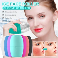 1pc ice roller for face body cold silicone massage roller tool shrink pores reduce edema face ice massager skin care beauty tool