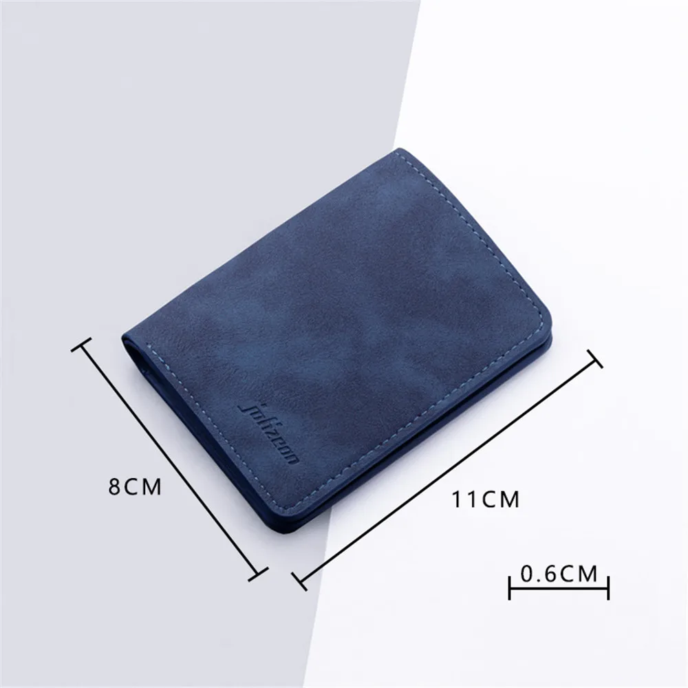pu leather purse frosted card holder retro embossed folding wallet thin men soft coin pouch bag for women 2022 trend 811cm mini free global shipping