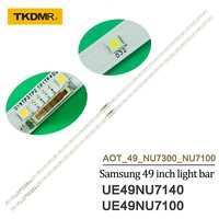 tkdmr 2pcs led backlight strip 38led for samsung 49tv ue49nu7140u ue49nu7100u aot_49_nu7300_nu7100_2x38