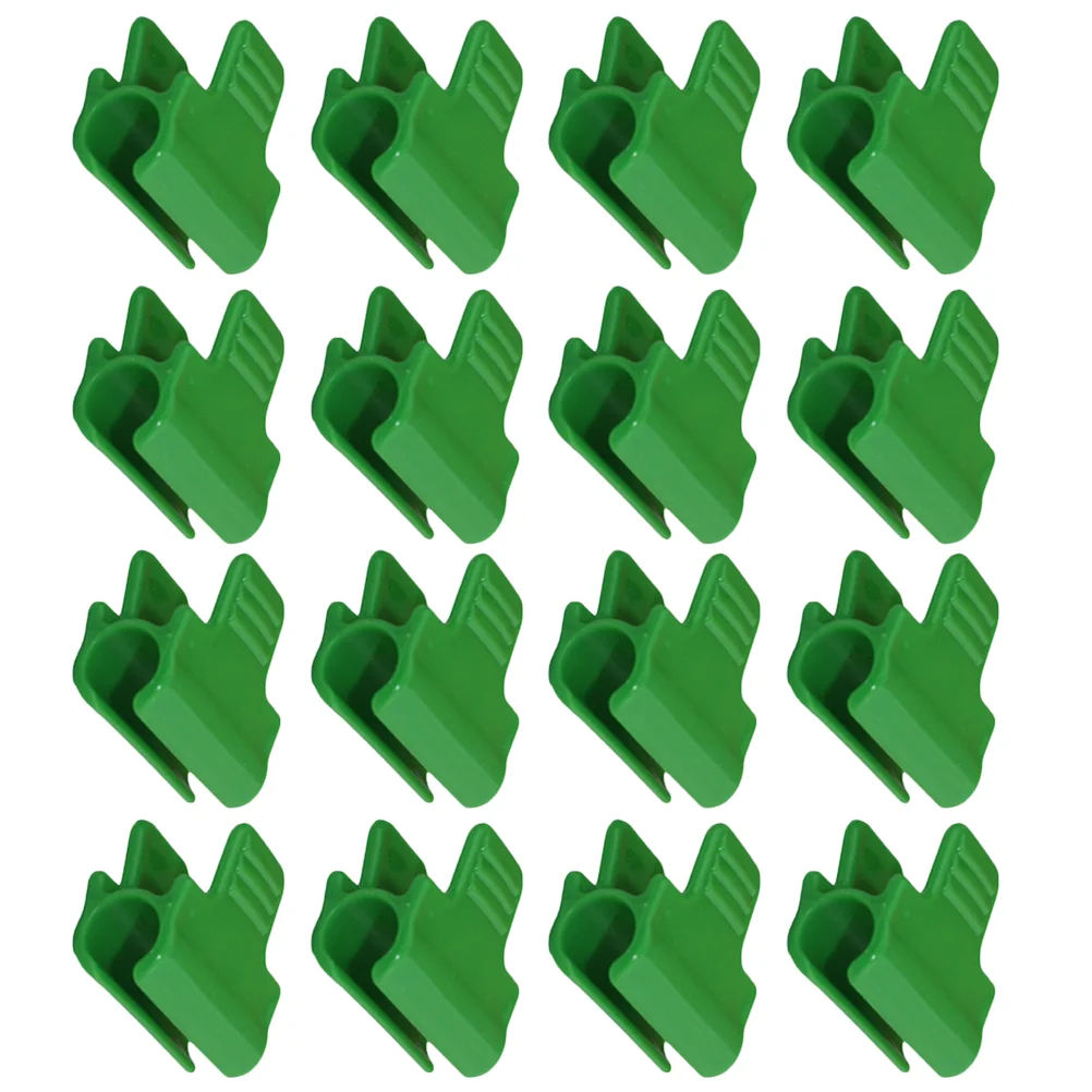 

50pcs 11mm Greenhouse Plastic for Pipes Greenhouses Row Covers Shelters Banner Frame (Green)
