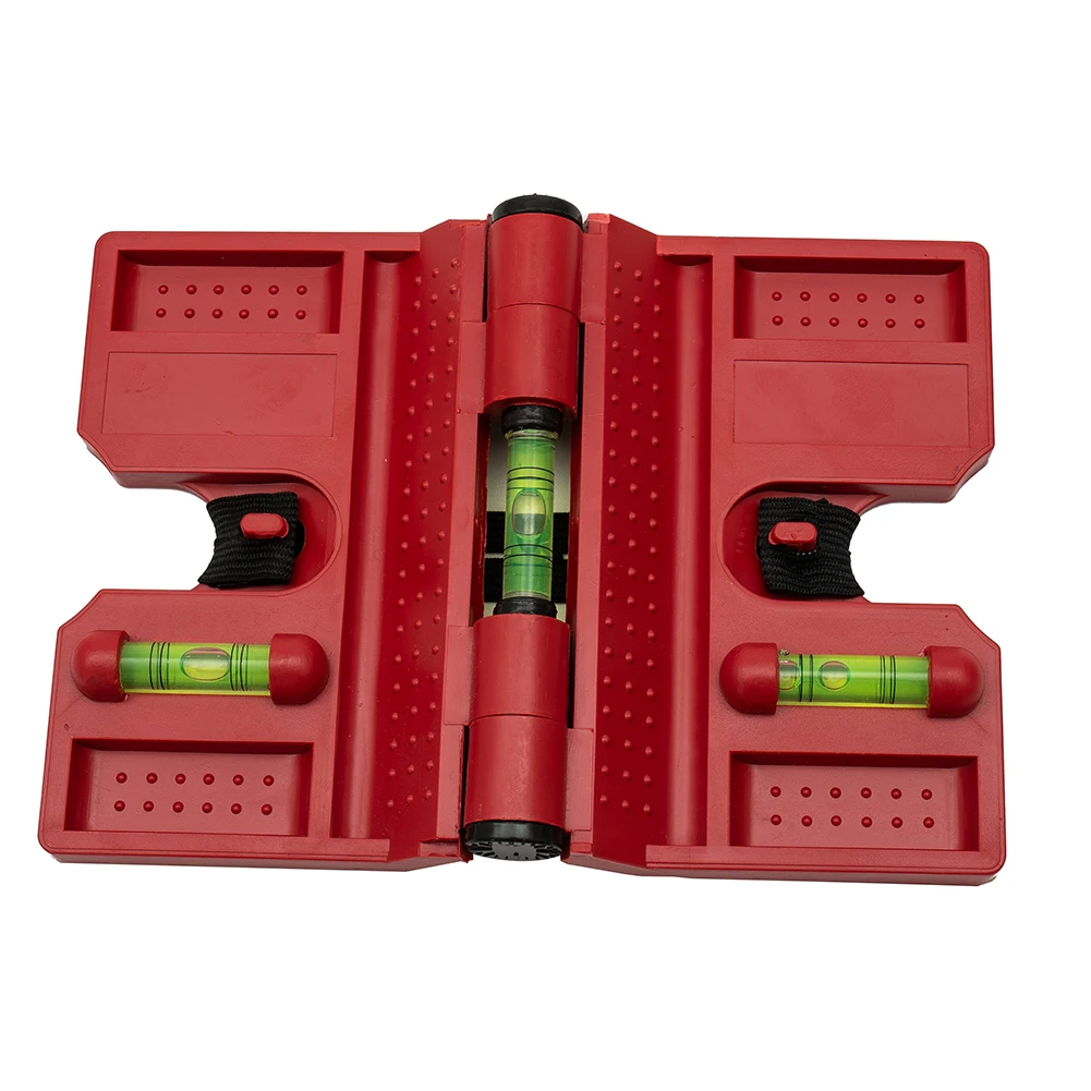 

Durable Hot New Meter Post Fence Level Adjustable Magnetic Pipe Plastic Red Vertical With Straps 3 Vials 4 Strips