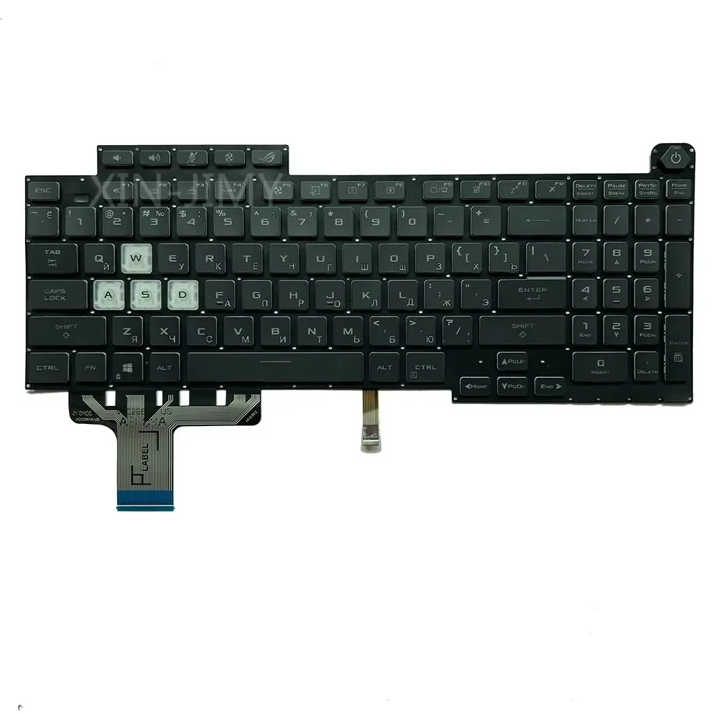 Фото Новая клавиатура для ASUS ROG Stirx G17 G713Q G733 RGB с подсветкой Ru русская раскладка №1