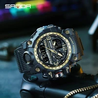 sanda fashion mens watches led sport waterproof watches mens top luxury brand digital male quartz wrist watch relogio masculino