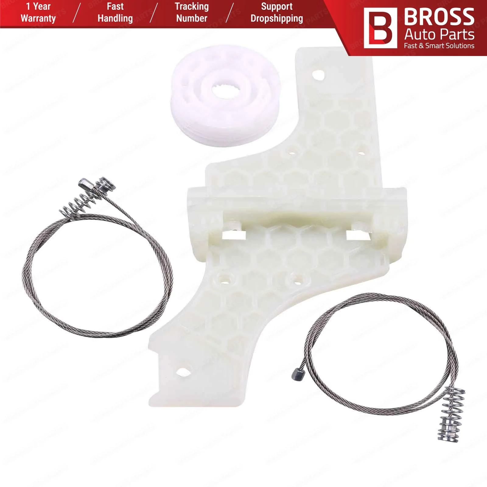 Ремкомплект стеклоподъемника для левой задней двери 9223H6 Bross Auto Parts BWR1163 Peugeot 508 2010-On