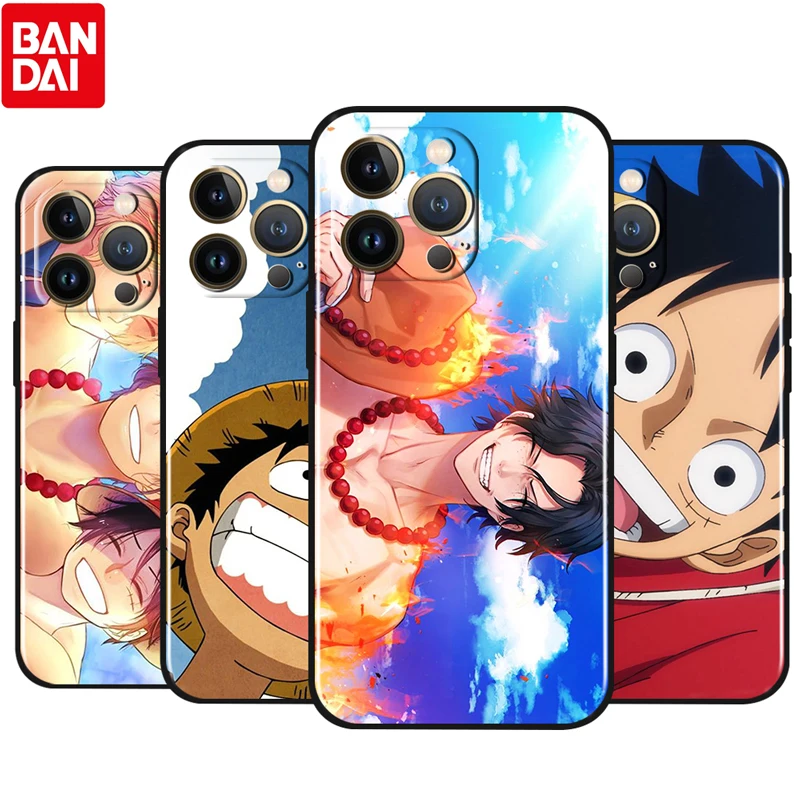 

Anime One Piece Cartoon For Apple iPhone 13 12 Pro Max Mini 11 Pro XS Max X XR 8 7 6 Plus SE 5S Soft Black Phone Case Capa Cover