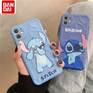 Bandai Stitch 2022 New for IPhone 12 12 Pro 12 Pro Max Cartoon Cute Cover IPhone11 Pro Max X XS MAX XR Silicone Anti-Drop Case