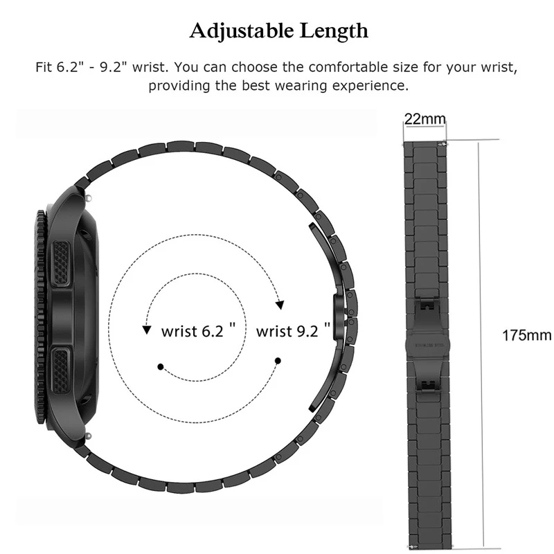 Stainless Steel Band For Huawei Watch GT 2 Pro Strap Bracelet Correa Metal Watchband Loop For Huawei GT2 Pro GT 2e GT2 46mm band