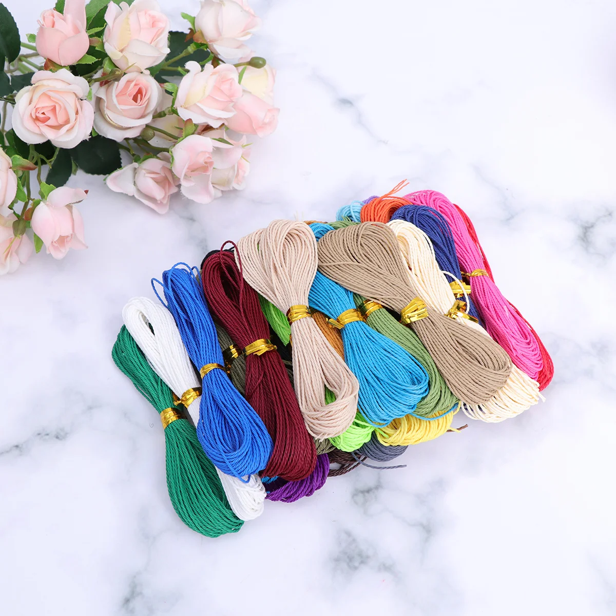 

Cord Waxed Rope Cotton Necklace Thread Wax Beading Crafting String Knitting Braided Polyester Cords Jewellery Sewing