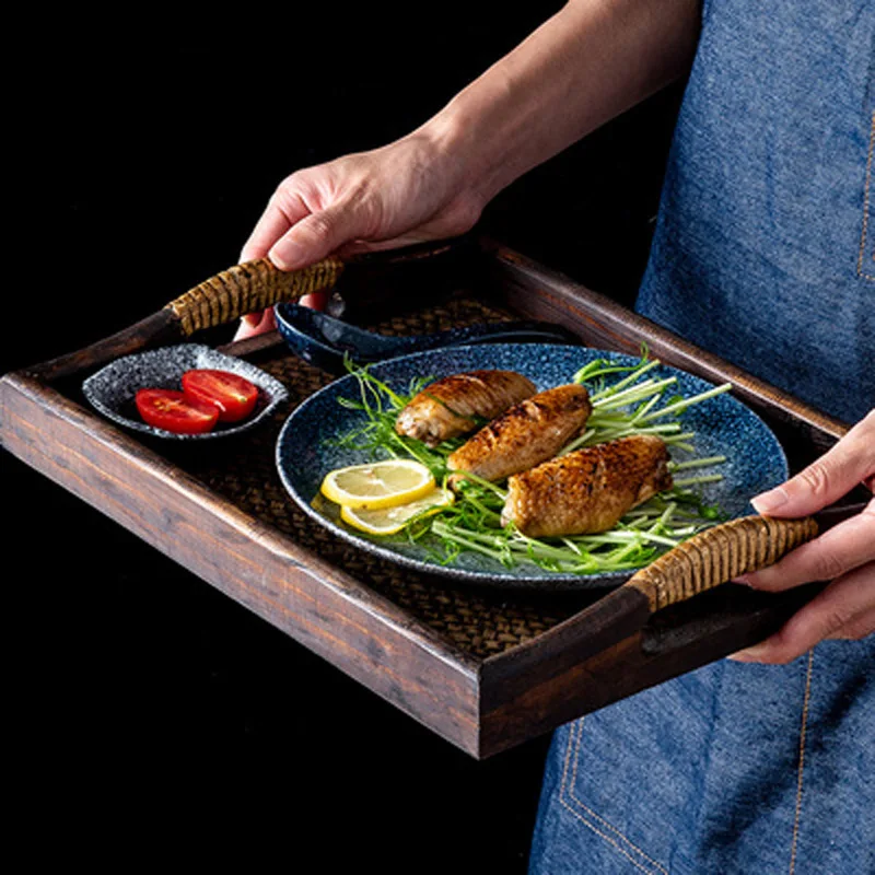 

Керамическая Бытовая тарелка FANCITY в японском стиле для закусок, для ресторана, горячего горшка, магазина, коммерческое блюдо для холодной посуды, креативная посуда