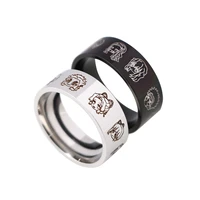 japanese anime demon slayer stainless steel rings cosplay character cool men rings for friends jewelry accessories gifts