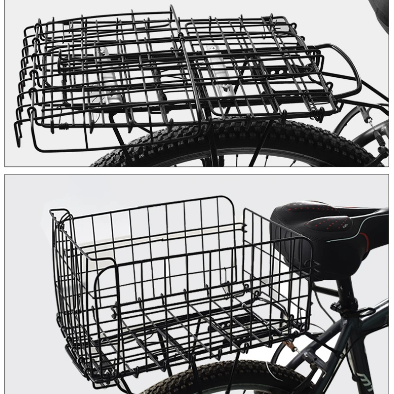 

Складная велосипедная задняя корзина, горный велосипед, корзина для овощей, задняя полка, школьный портфель для студентов/корзина для домашних животных