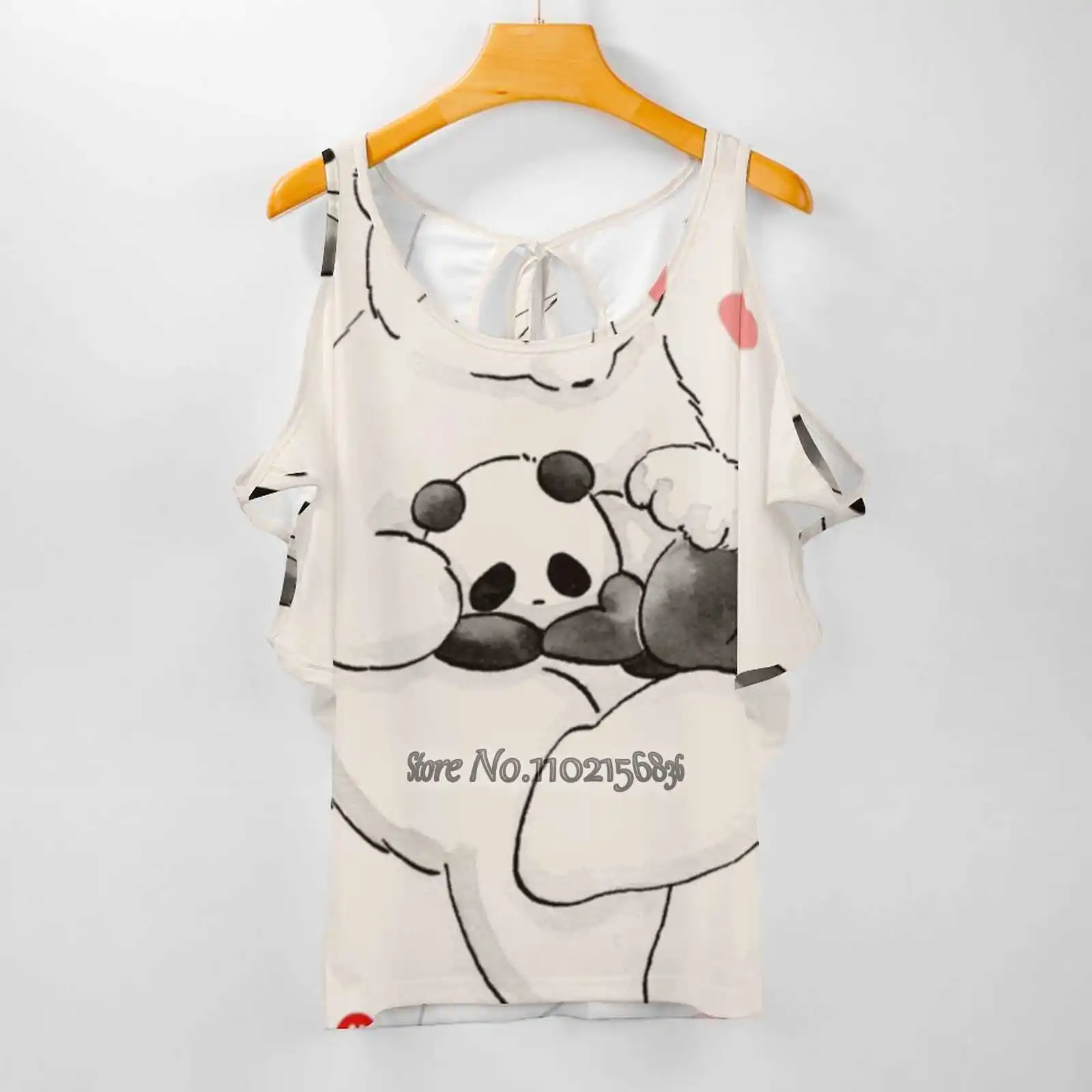 

Женская футболка с коротким рукавом, на завязках сзади