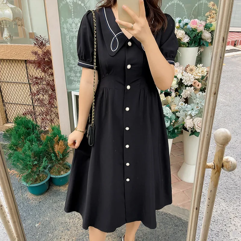 Винтажное платье больших размеров с короткими рукавами и вышивкой длинная