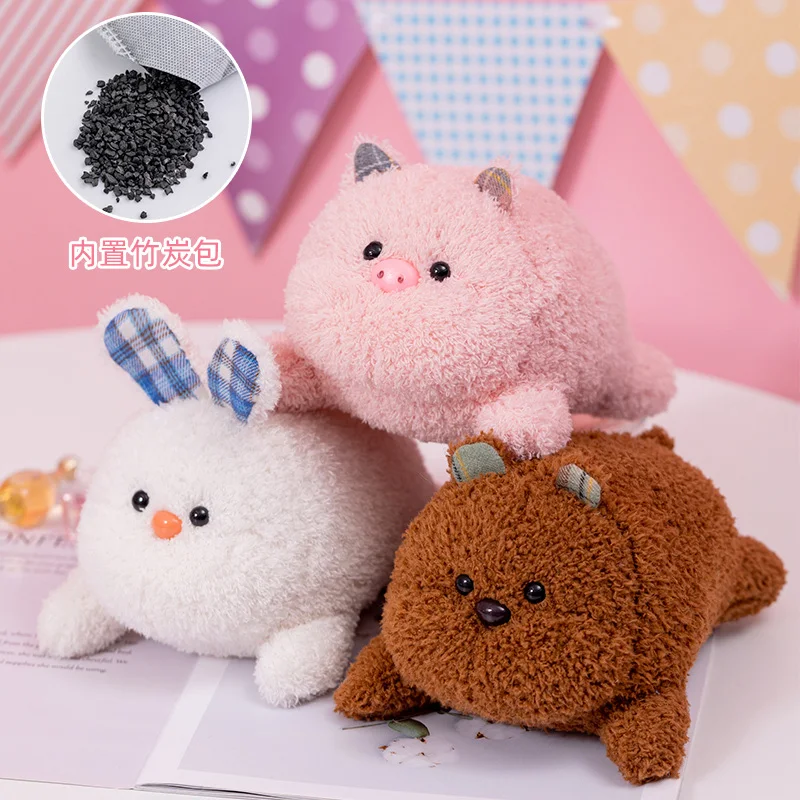 

Мягкая плюшевая игрушка в виде свиньи, кролика, медведя, 18 см