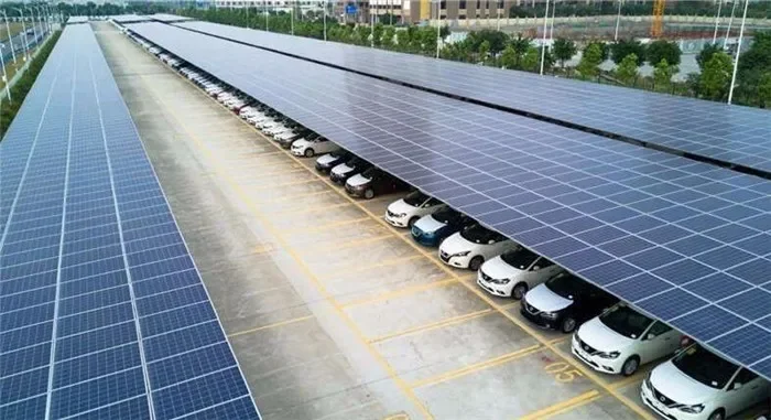 Фотообои с алюминиевым каркасом и Солнечной системой парковки автомобилей