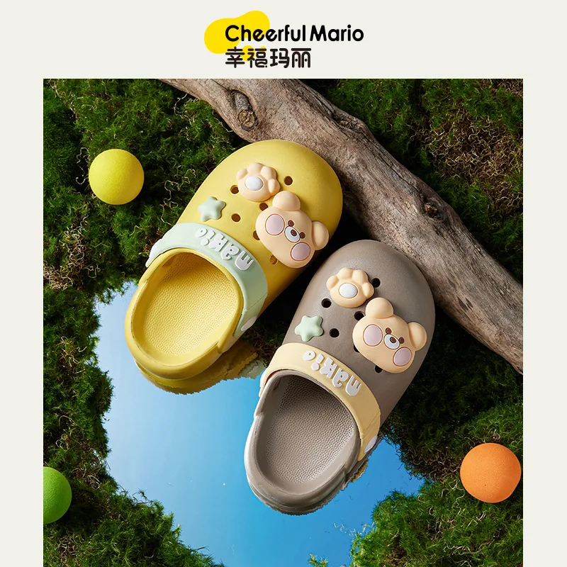 

Босоножки для мальчиков и девочек, удобные сандалии с мягкой подошвой, Нескользящие, для веселых игр Марио, лето 2023