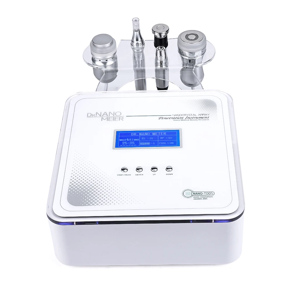 

4 in 1 No Needle Mesotherapy RF Cooling Therapy BIO Micro Current Dermapen Microneedling System Salon Spa Facial Beauty Machine
