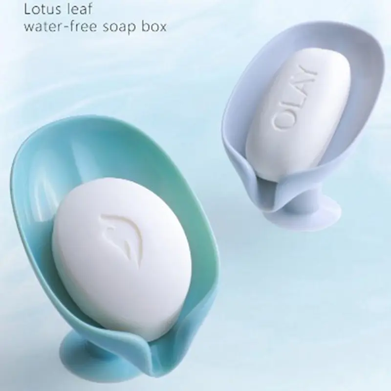 

Leaf Shape Soap Box Drain Soap Holder Box Bathroom Shower Soap Holder Sponge Storage Plate Tray Bathroom Supplies Bathroom Gadge