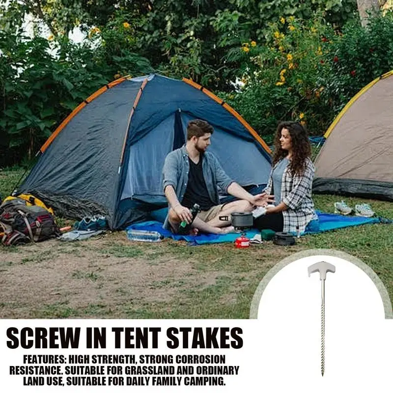 8-дюймовые сверхмощные стойки для палатки выдвижные кемпинга тройные звенья