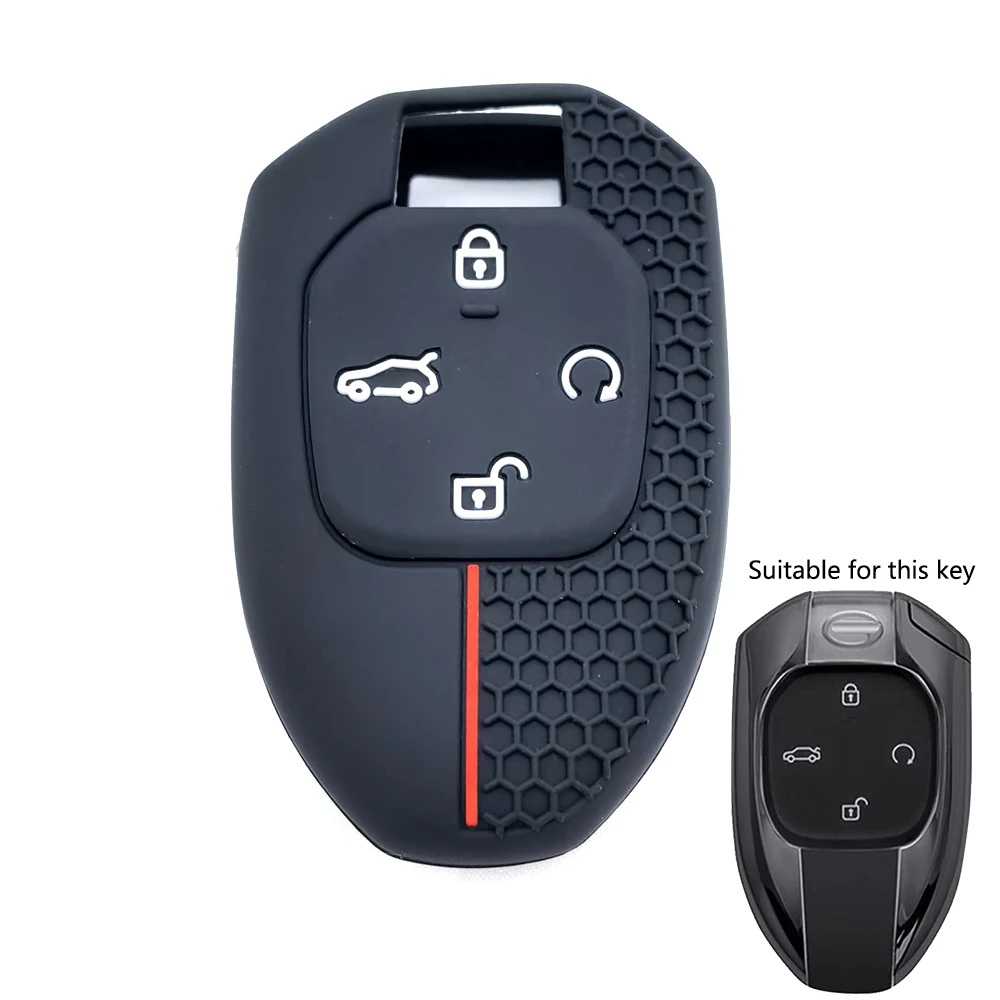 

Силиконовый чехол для ключей от автомобиля, чехол-держатель для Trumpchi GAC 2021, Empow J11 J12 J13 J14 J15 J16 GS8, брелок с дистанционным управлением, аксессуары