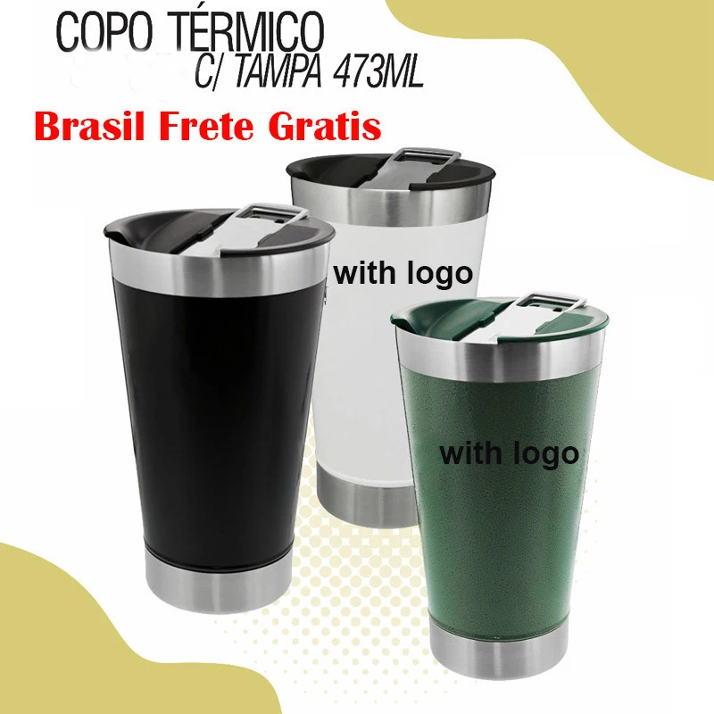 

Stanlyey 473ml Thermal Cup Beer Stainless Steel Thermos for Cold Hot Water Beer Vacuum Insulated Coffee Mug Cafe Copo Termico
