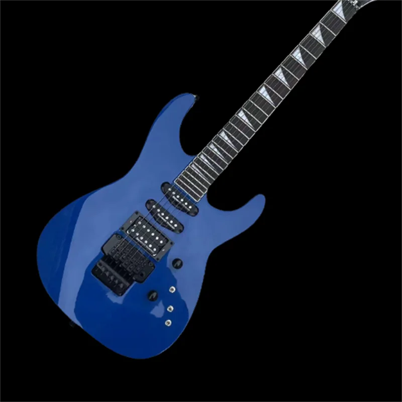 

6-струнная универсальная электрическая гитара синего цвета с высоким блеском доставка реальные фотографии на заказ