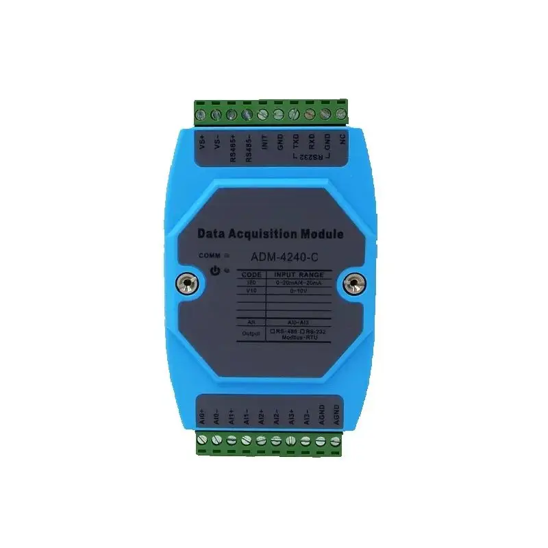 ADM-4240-C 4-канальный аналоговый модуль сбора аналогового сигнала 4–20 мА для ввода 485