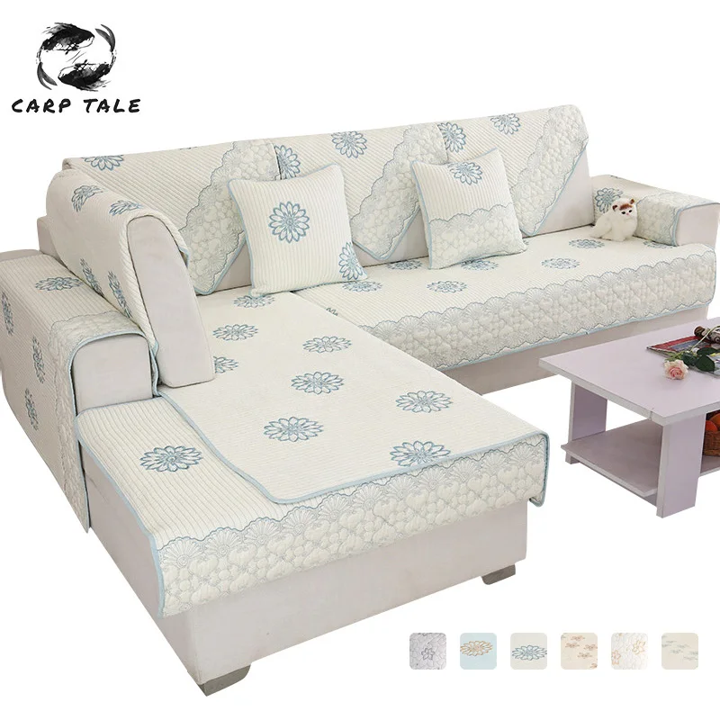 

Four Seasons Sofa Cover Cotton Washed Sofa Covers For Living Room Modern Quilted Sofa Cushion Non-slip Couch Cover Sofa Towel
