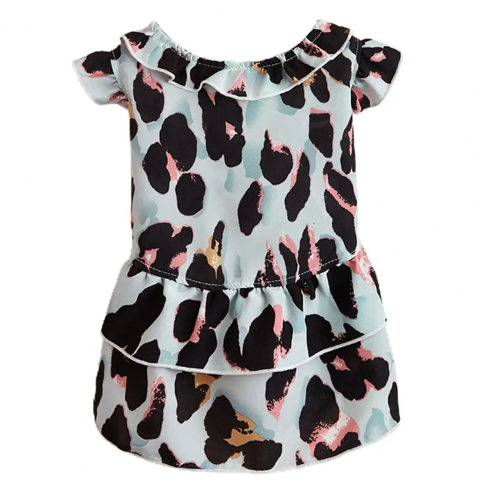 Платье для щенка красивое платье из полиэстера дышащее на бретельках маленьких