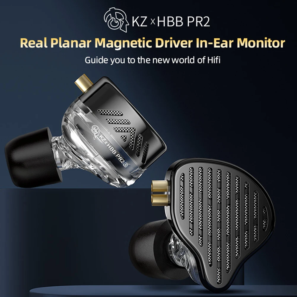 

KZ PR2 Monitor Earbuds In-Ear Earphones Planar Driver Noise Cancelling Sport Headset 3.5mm Plug Without/With Mic