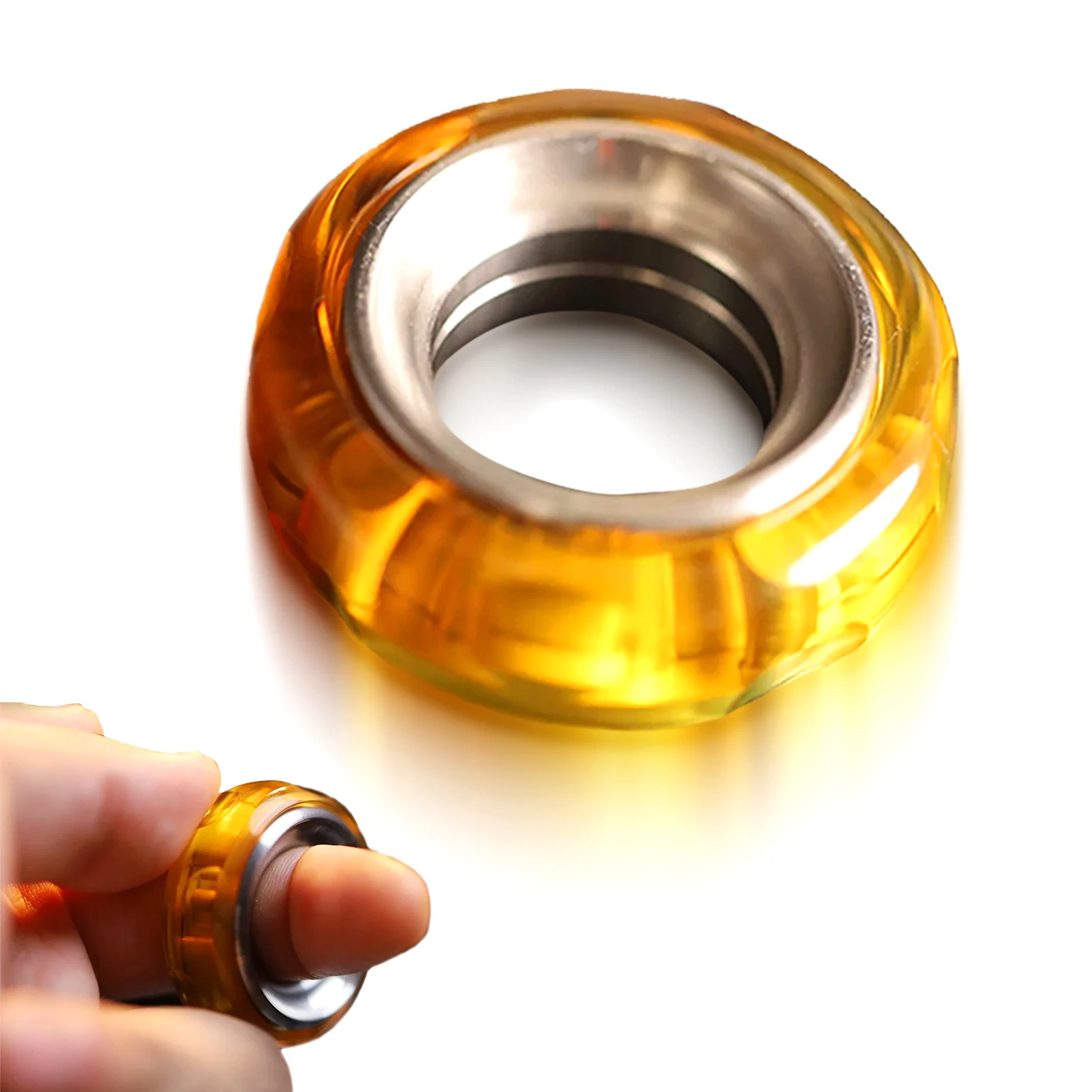 Кольцо с сыром металлический слайдер тактильный режим релаксация EDC