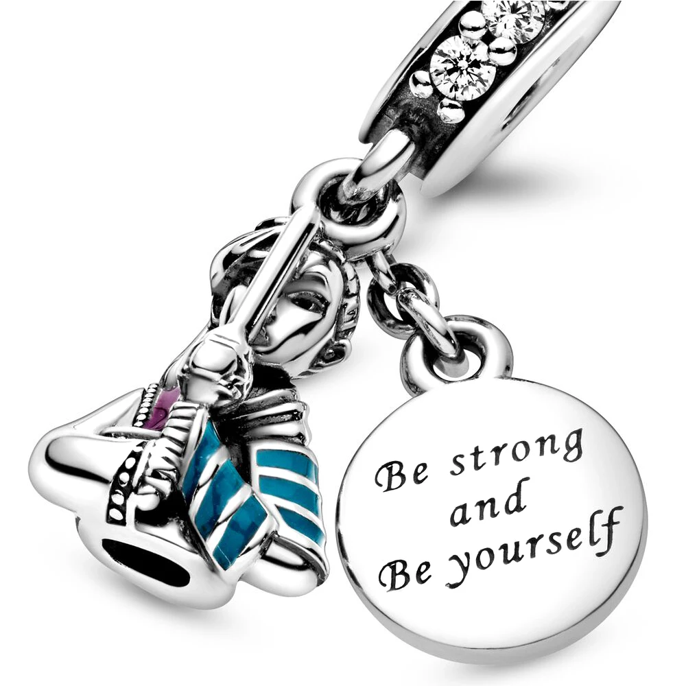 Breloques Pandora en Argent 925 pour Femme, Thème Mulan, Anime Rick, Perles Pendantes, Bijoux d'Anniversaire, Cadeau de Bricolage