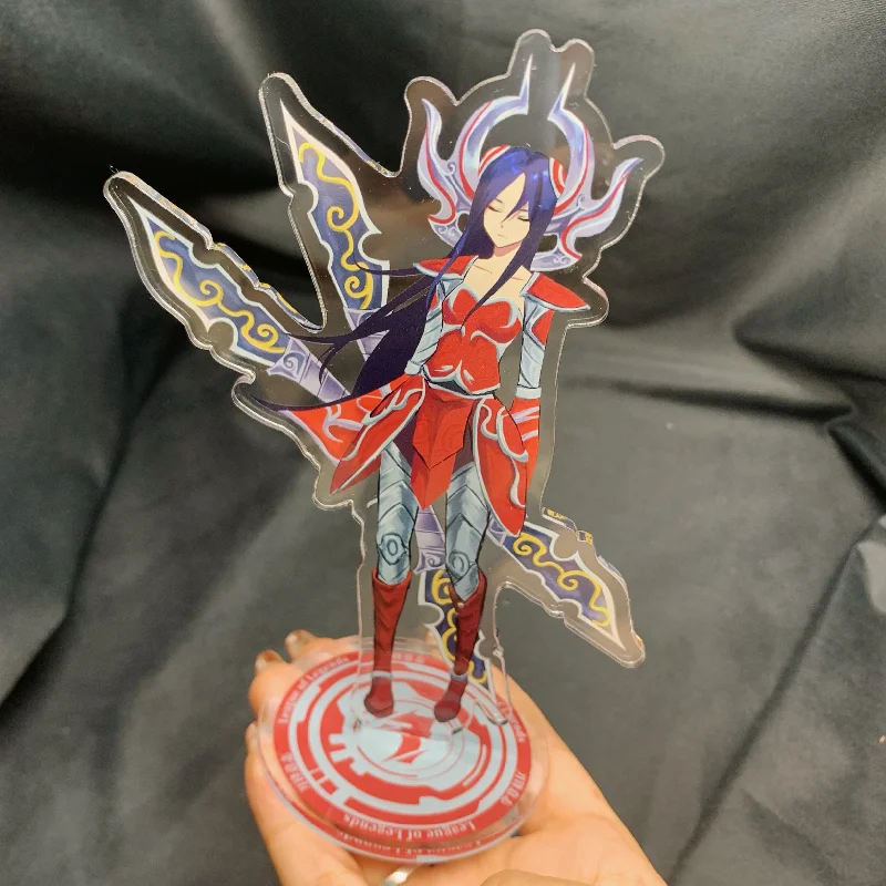 Anime Game League Of Legends Yasuo Stand Card Acrylic Arcane Figure Jinx Caitlyn Kiramman Desk Decor Fans Collection Props images - 6
