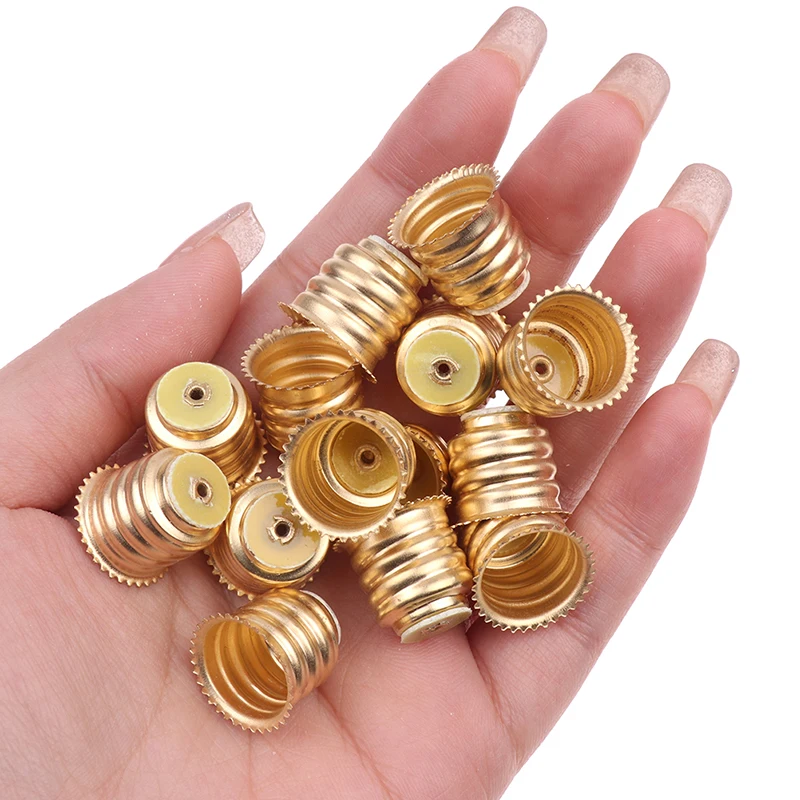 

10Pc E10/E14 Screw-Type Copper Lamps Base Bulb Electric Bead Lamp Holder Home Experiment Circuit Electrical Test Accessories