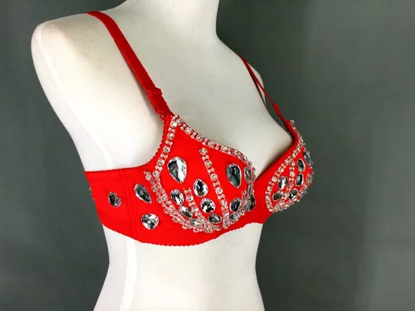 Одежда для ночного клуба танцевальная одежда черный красный белый драгоценный