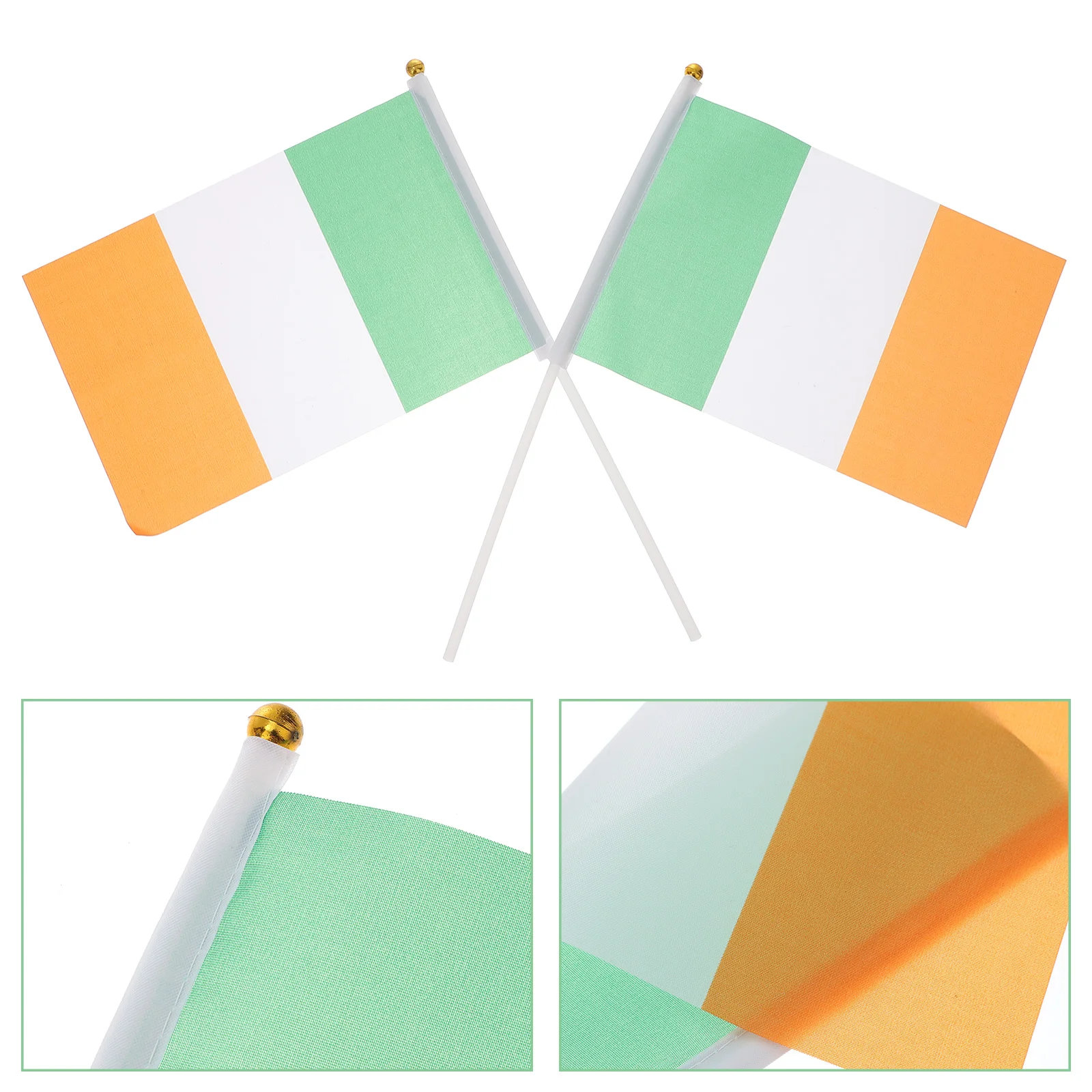 

50pcs World Country Tricolour Ireland Flags St. Patrick's Day Parade Party