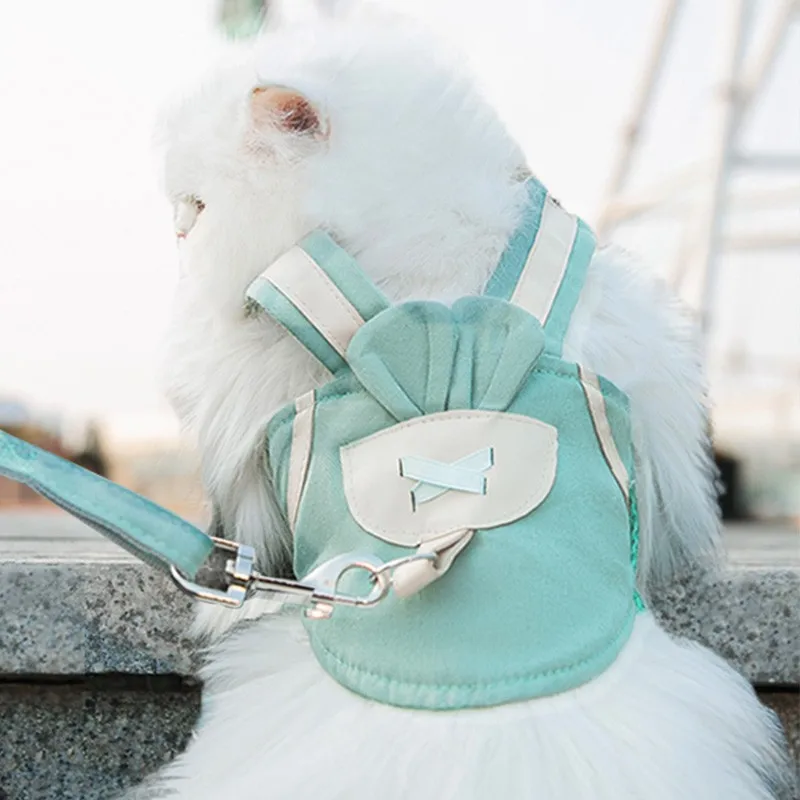 

Dog accessories Breathable Cat Harness Leash Set Dog Vest Leash Pet Cat Chest Strap Pet Walking Leash Rope for Mascotas Dog Cats