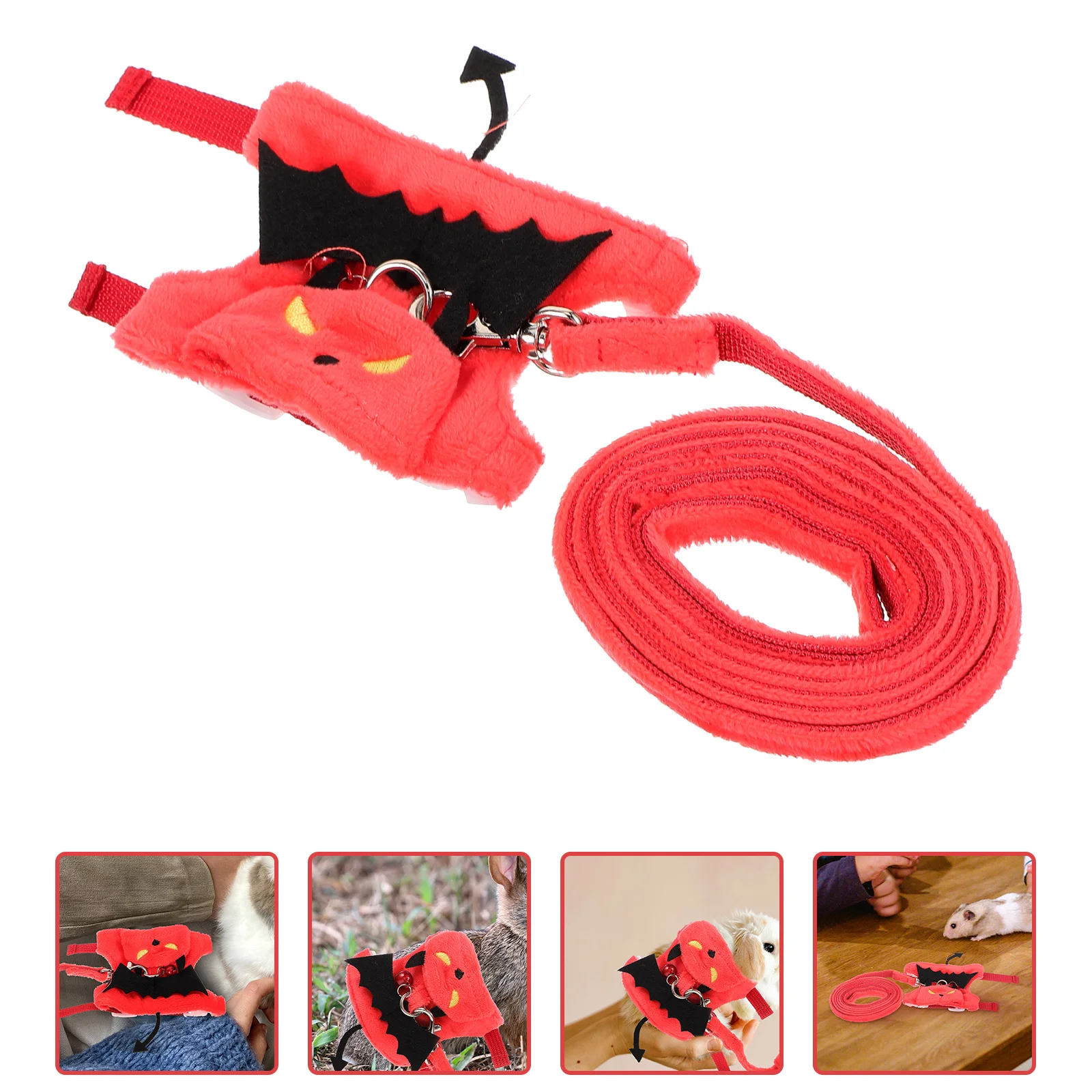 

Pet Leash Pets Harness Traction Rope Halloween Style Cat Adjustable Rabbit Vest Kit